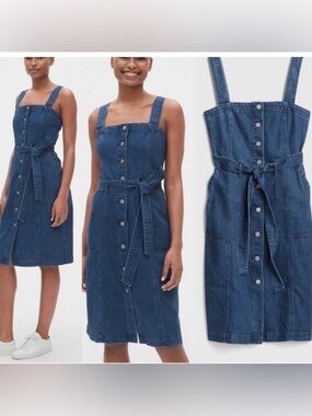 Gap | Denim Button-Front Dress